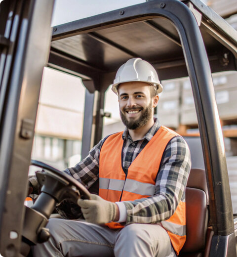 Forklift driver